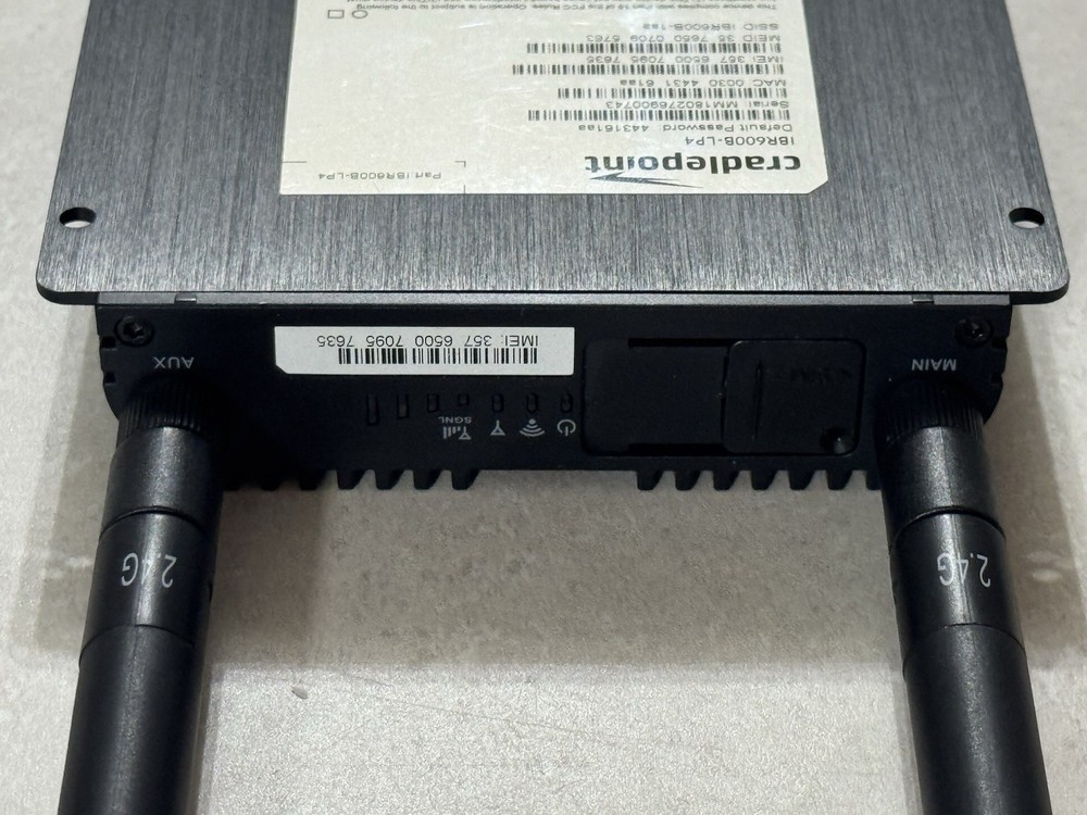 Cradlepoint IBR600B-LP4 LTE Router Untested