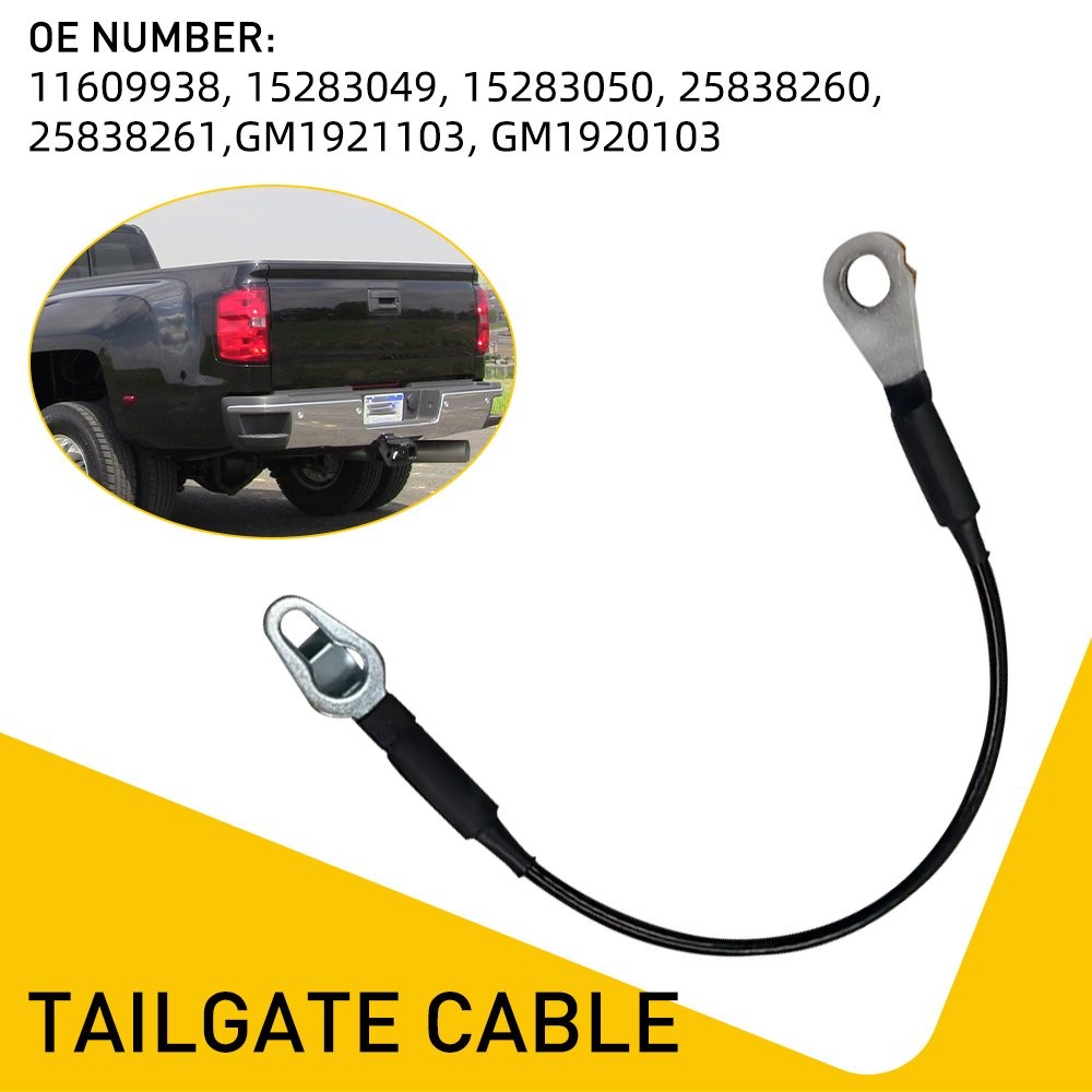 Pair Tailgate Cable Lift Support Strap for 2007-2016 Chevy Silverado GMC Sierra