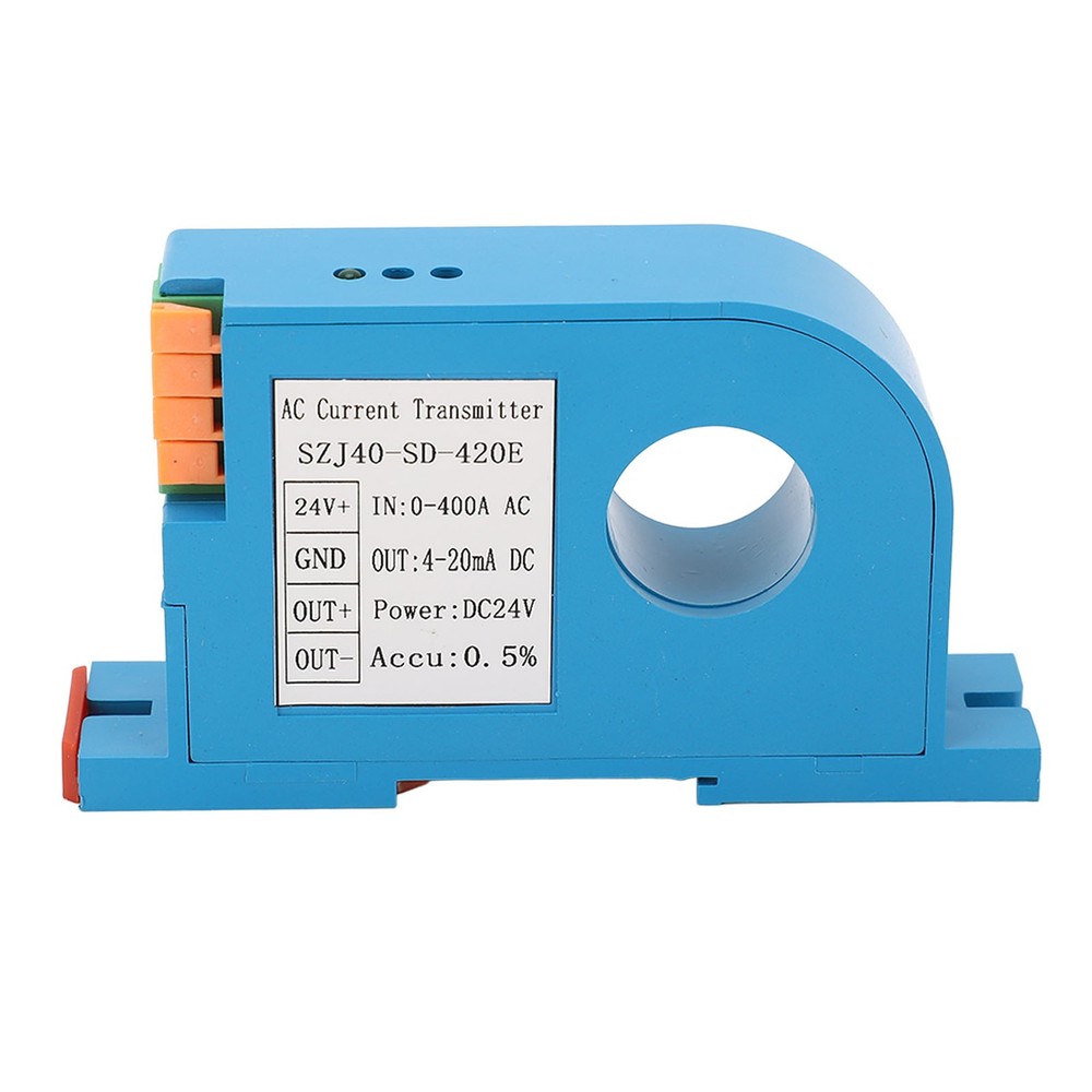 AC Current Transmitter 4‑20mA Output Single Phase AC Current Transducer Sensor