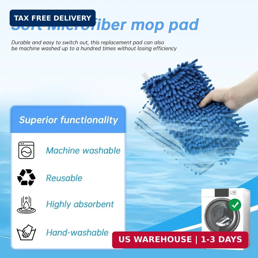 4 Pack Mop Heads Replacements Compatible with O-cedar Dual-Action Flip Mop,Micro