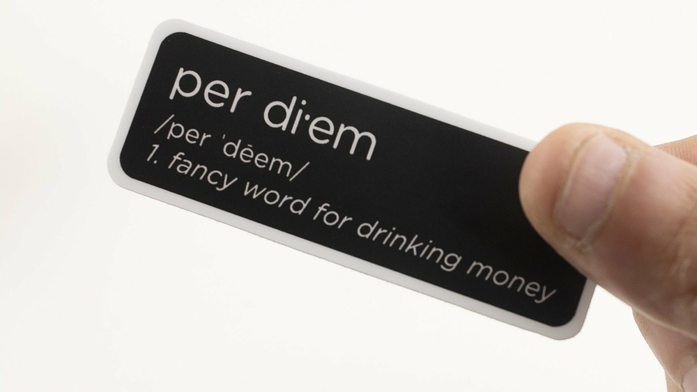 Per Diem Sticker