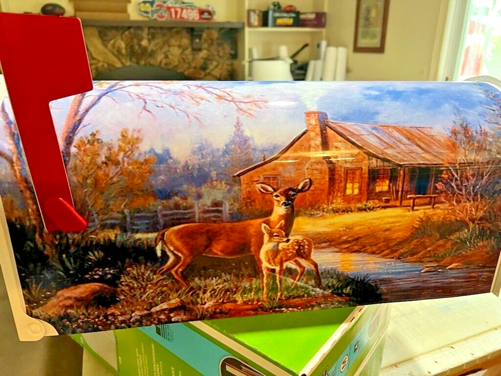 MAiLBOX DEER~Laminated~NO PAiNT (Fades & Cracks)