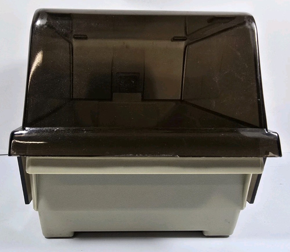Vintage 5.25" Floppy Disk Storage Case Flip-Up Disk File 5