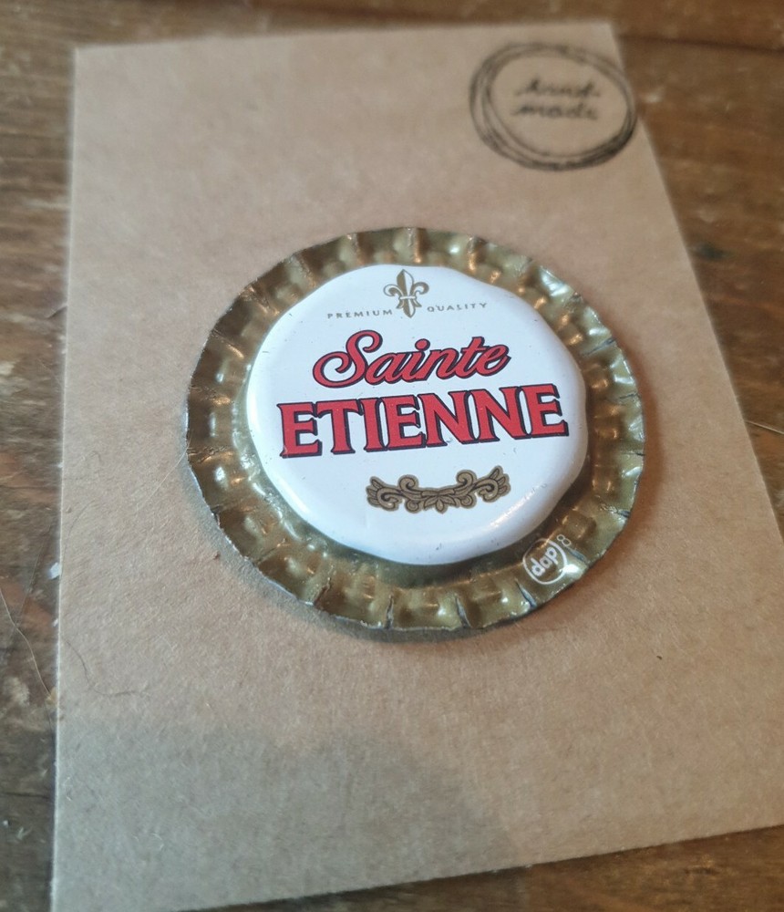 SAINTE ETIENNE BEER BOTTLE CAP FRIDGE MAGNET