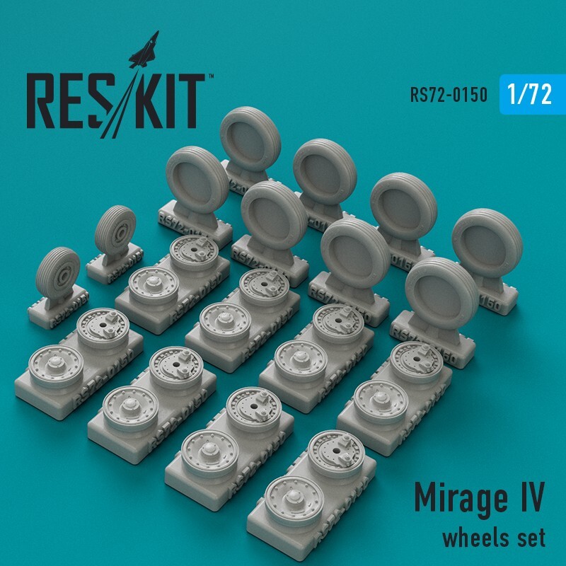 1/72 Reskit RS72-0150 Dassault Mirage IV wheels set