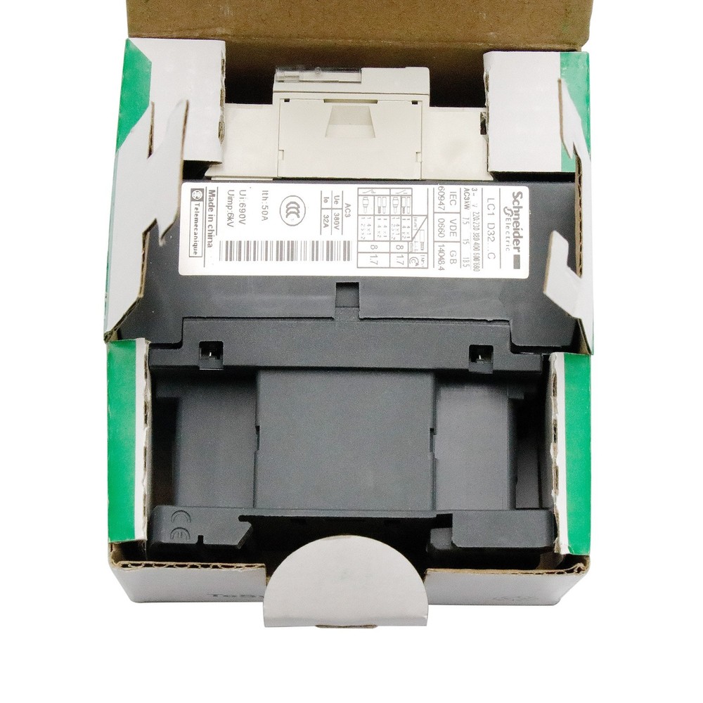 New for Schneider LC1D32G7C Contactor With Coil 120VAC 32Amp. 50/60Hz