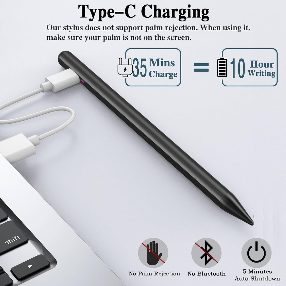 Ultimate Active Stylus for Android/iOS with Magnetic Feature and Fast Charging