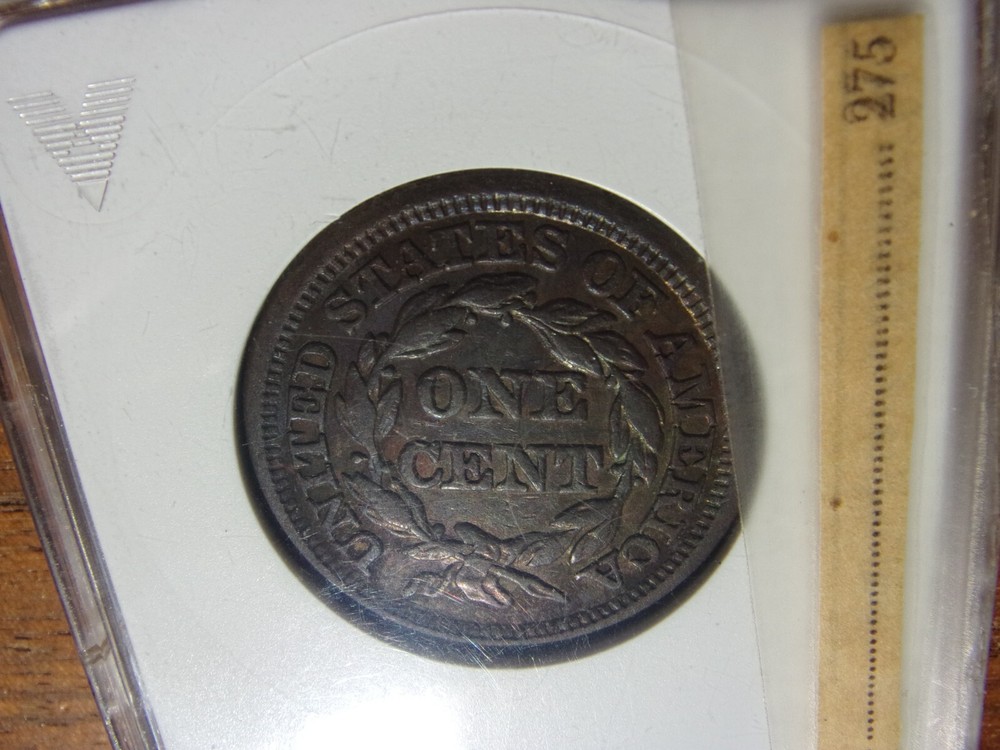 1847 ONE CENT N-4 NICE BOLD OVERDATE ANACS BETTER GRADE