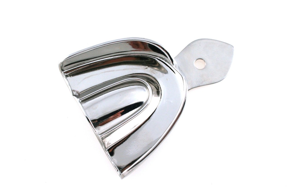 2pcs Impression Tray Solid Upper Medium Size Stainless Steel