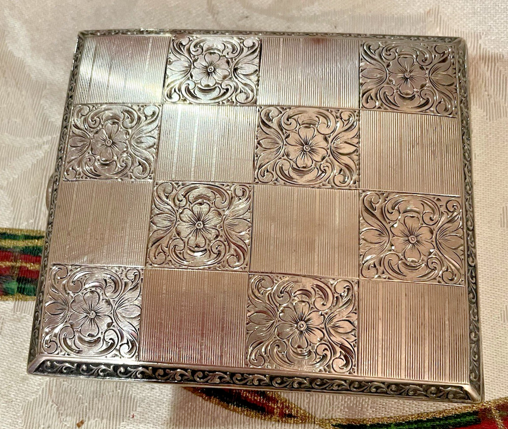 Antique German 830S Silver Cigarette Case Silver