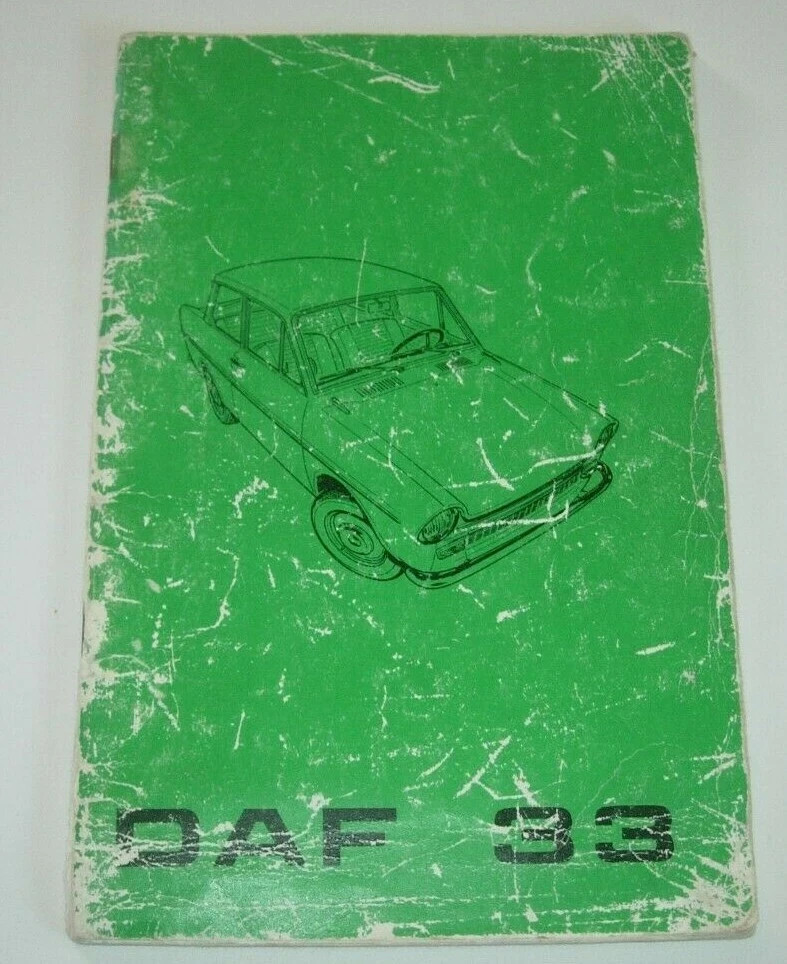 DAF 33 Owners Manual Handbook 1971