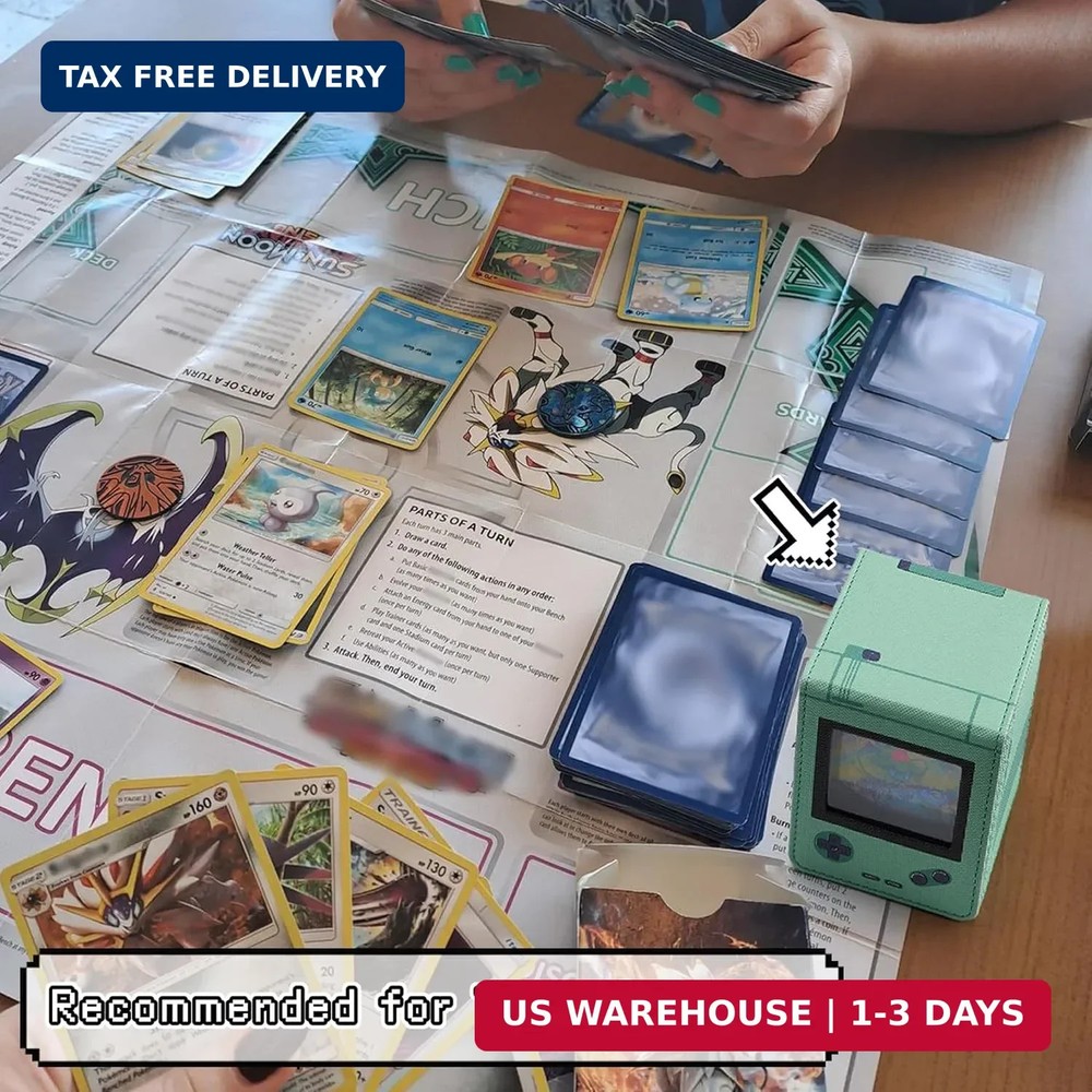 Retro Gaming Console Appearance MTG Deck Box with Commander Display, Card Deck C