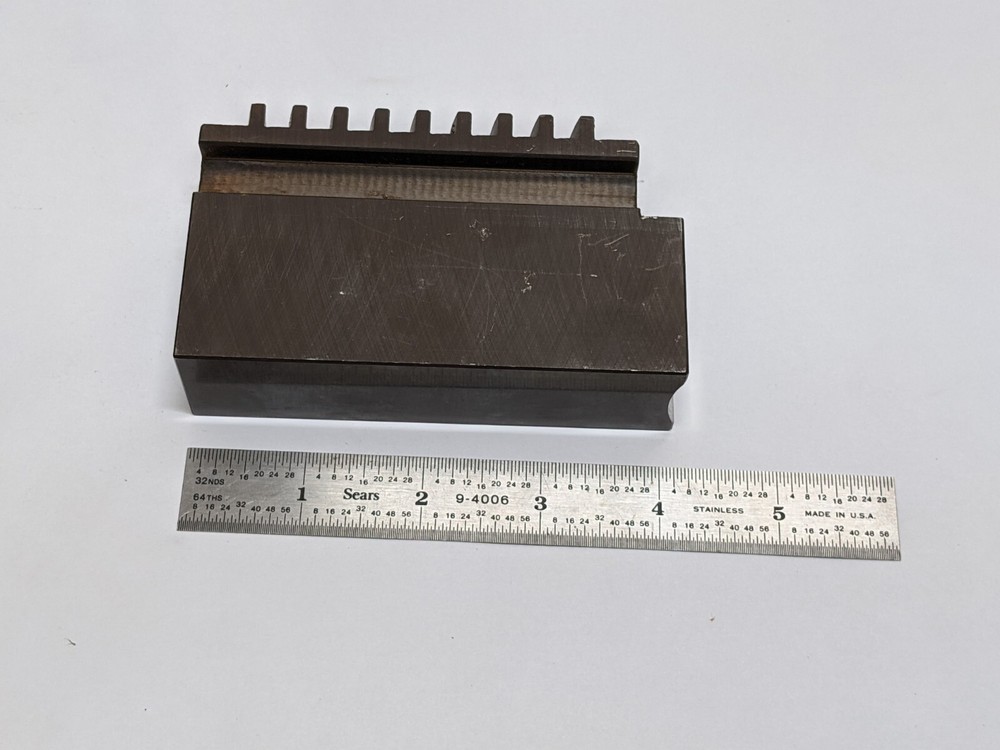 BISON SJM35003200-250 Soft Solid Jaws for 10" Scroll Chucks (USED).