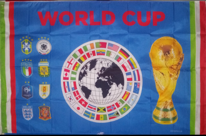 1 WORLD CUP FLAG GENERIC BLUE (3x5 FT) FOR $26.50