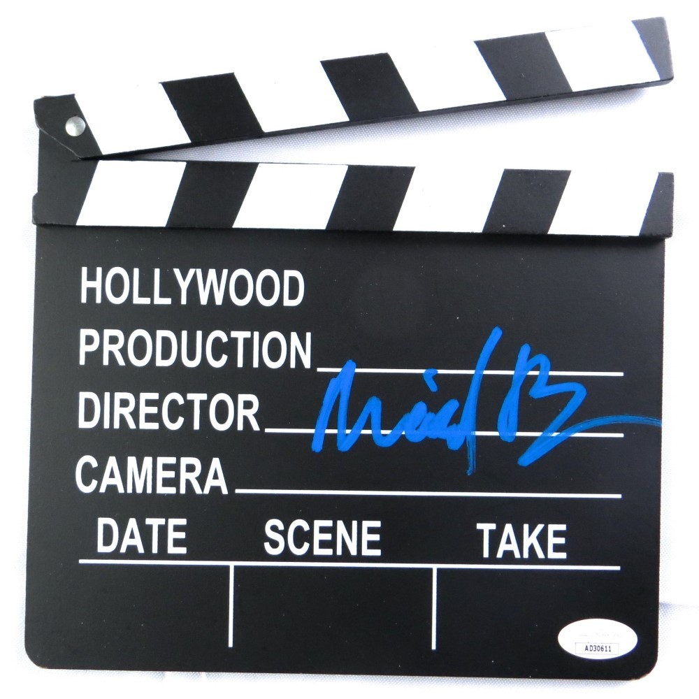 Michael Bay Signed Autographed Mini Movie Clapper Transformers JSA AD30611