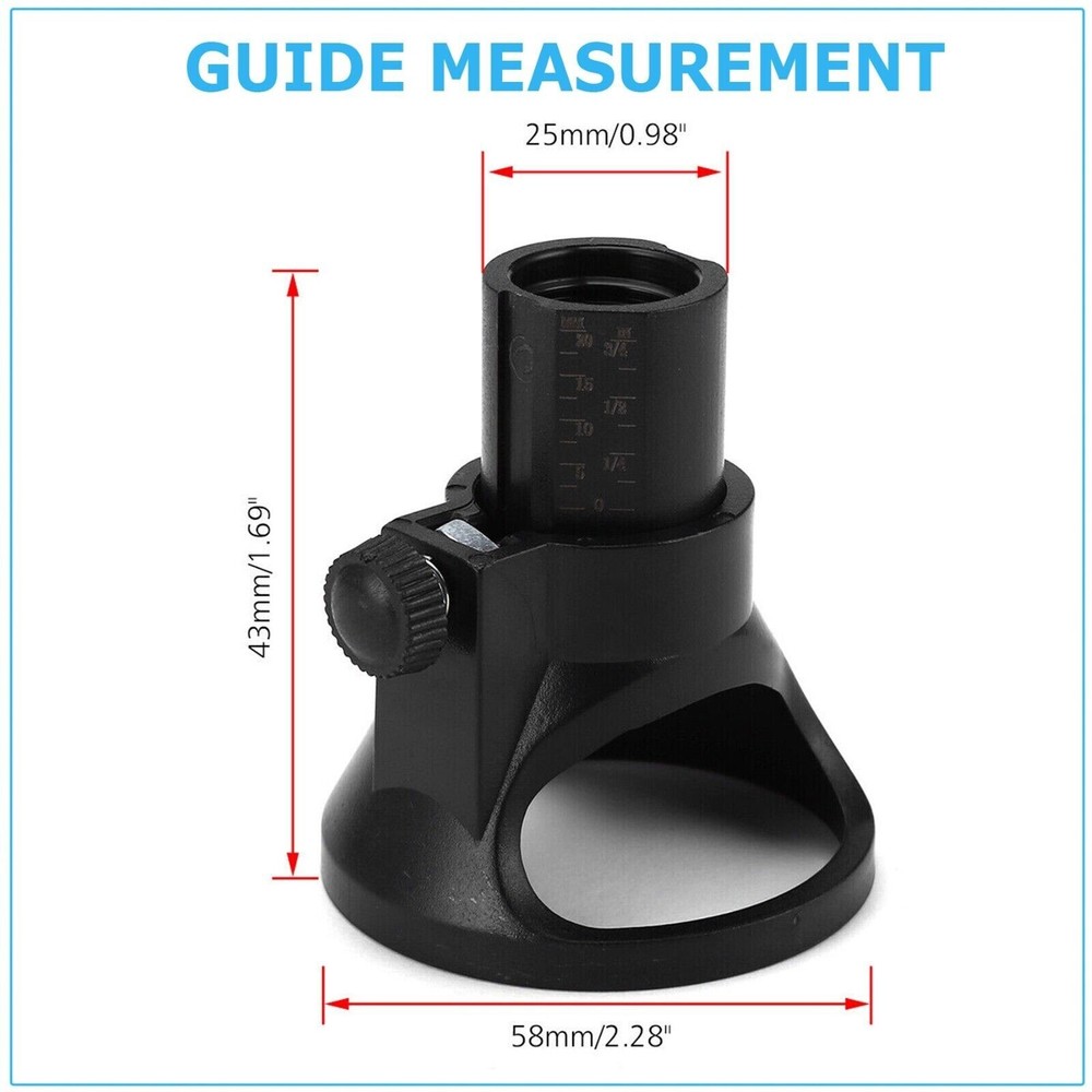 For Dremel Rotary Multi Tool Cutting Guide HSS Router Drill Bits Kit Attachment