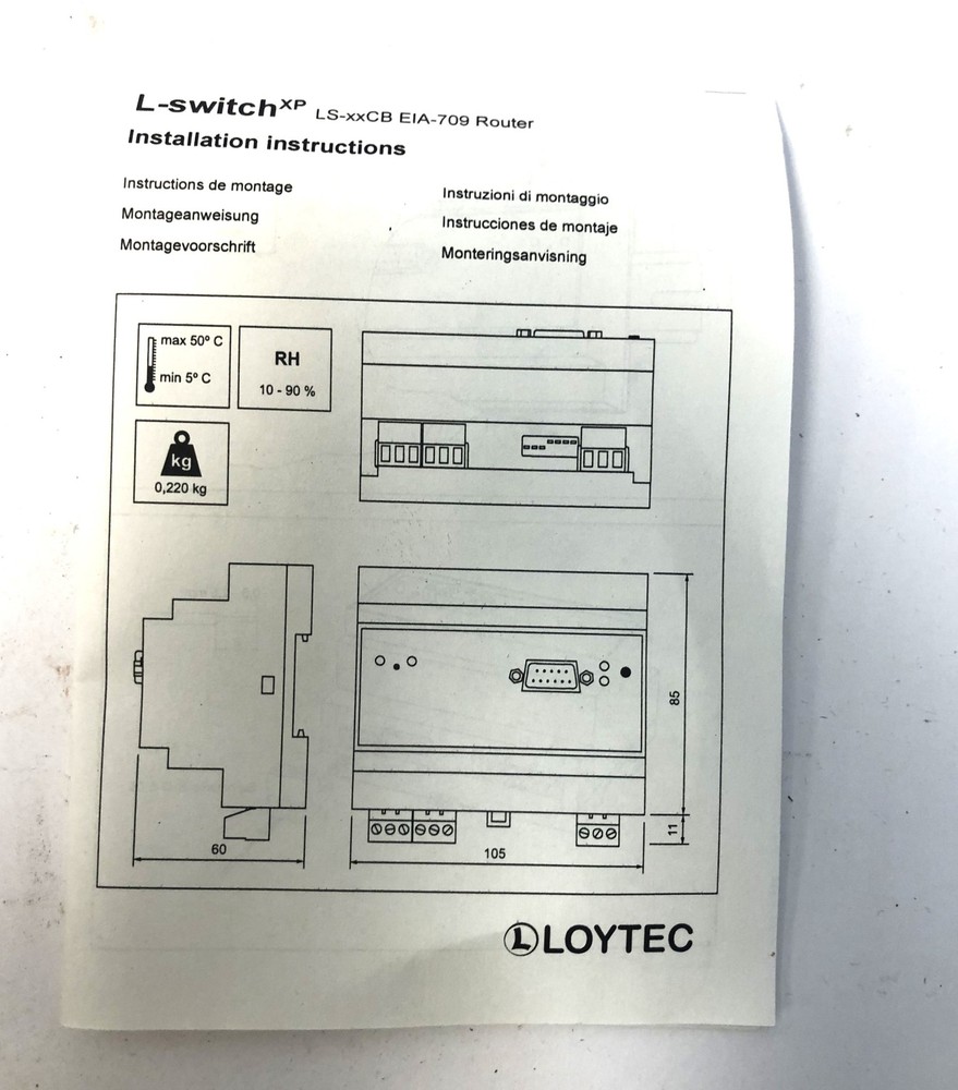 Loytec Electronics LS-33CB Network Router L-Switch EIA709 Router