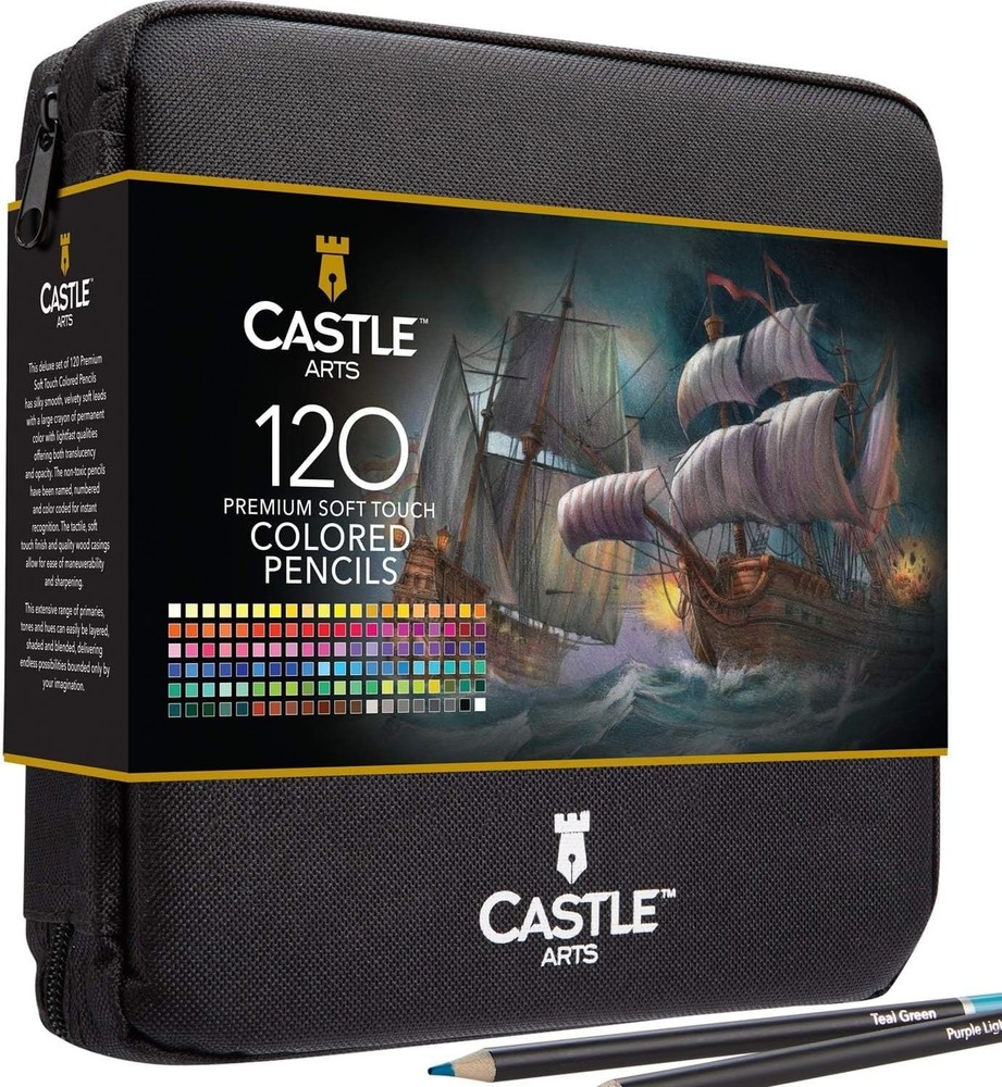 Professional Colored Pencils Kit - 120 Count
