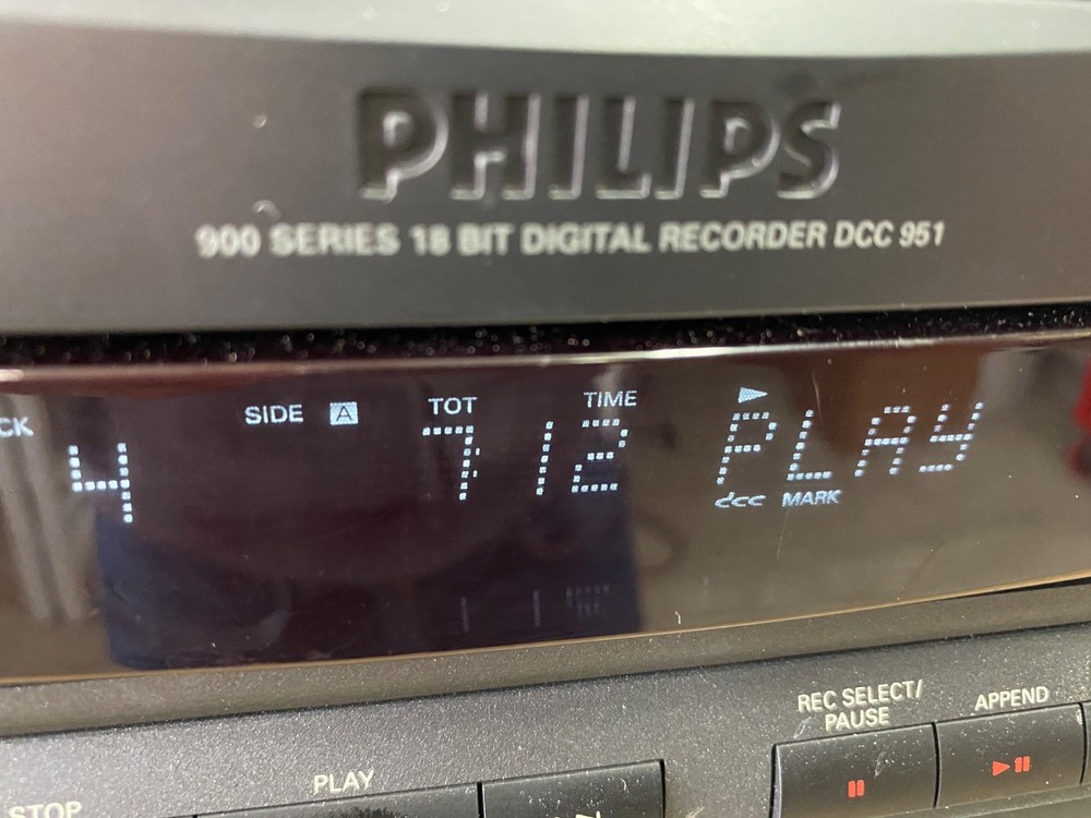 Rare USA Model Philips DCC 951 3rd generation Digital Compact Cassette