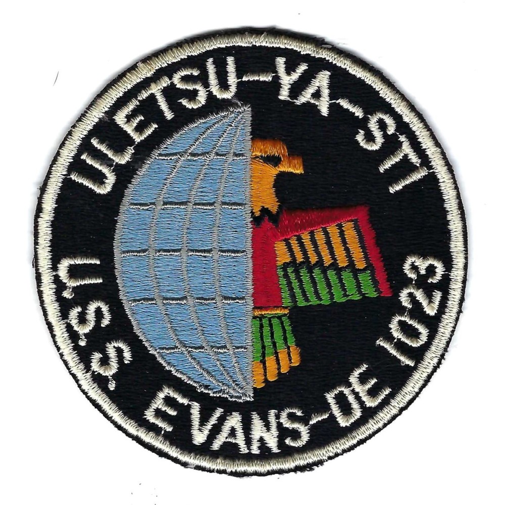 ORIGINAL 60's-70's USS EVANS DE-1023 patch