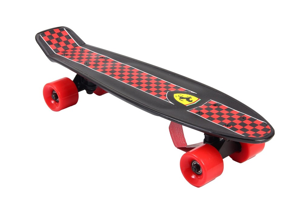 Ferrari Complete 22.5' inches Cruiser Skateboard, Black