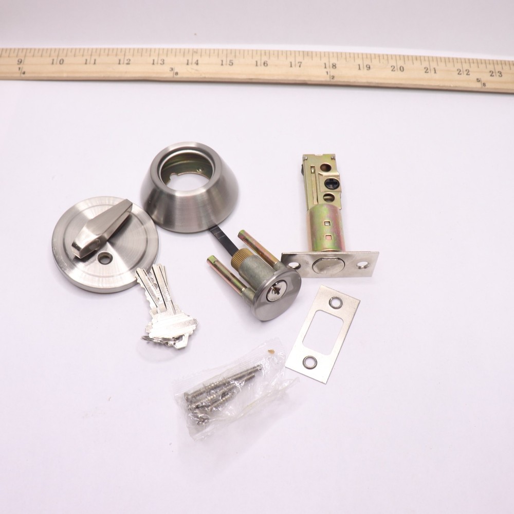 Keyed Alike Single Cylinder Deadbolts & Keyed Alike Door Knobs Combo Pack