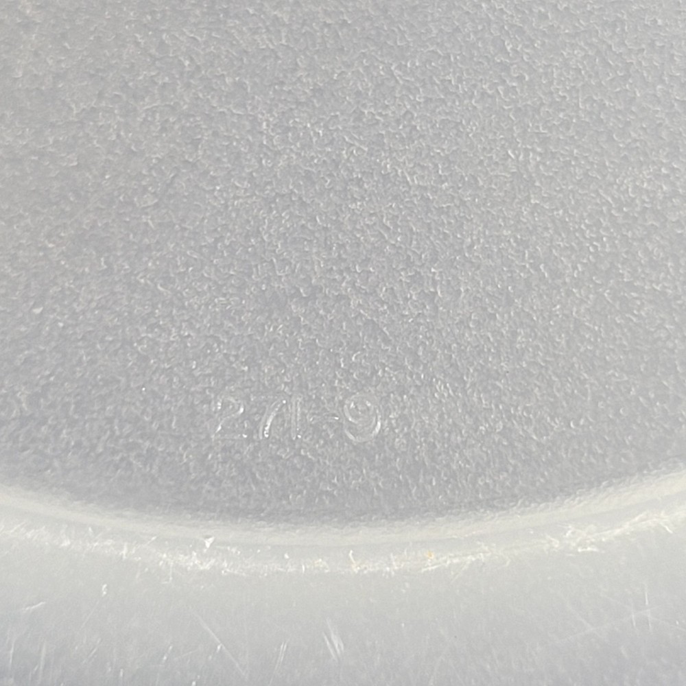 2 Tupperware Clear Frosted Nesting Bowls No Lids 270 271