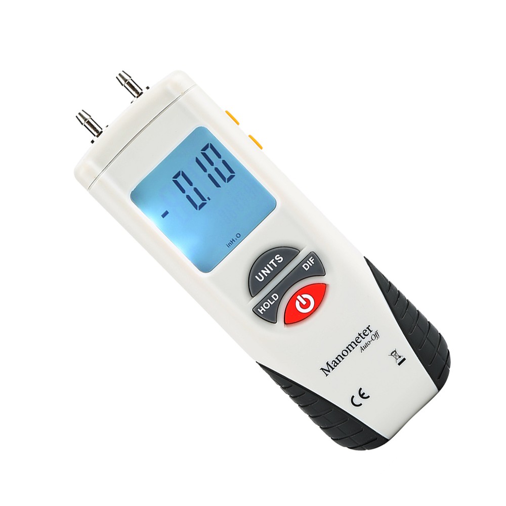 Digital Manometer Differential Gauge Pressure Meter 11 Selectable Units