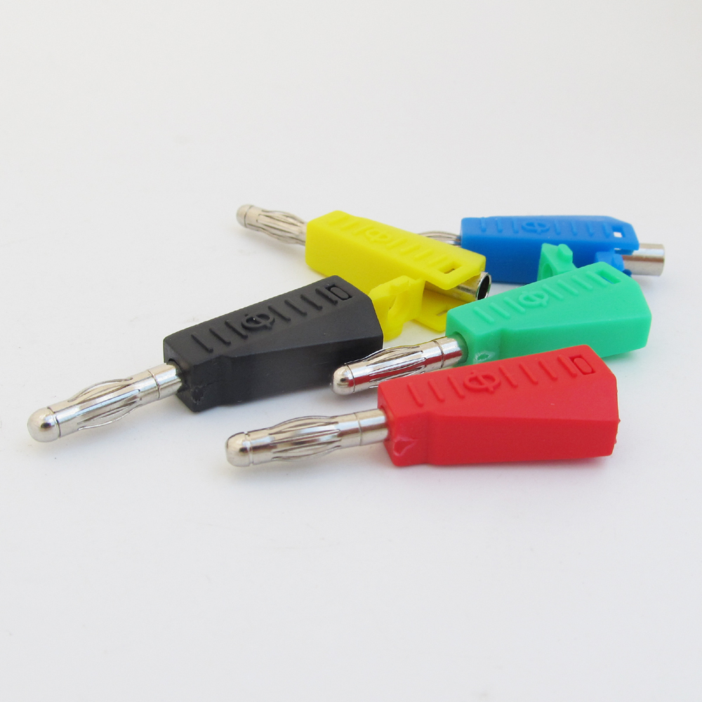 1set 5Colors Stackable Brass 4mm Banana Plug Lantern Speaker Cable Connector