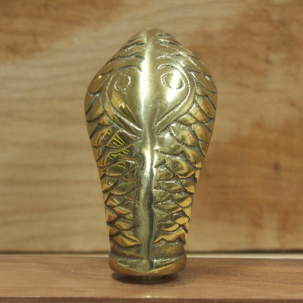 King Cobra Brass Walking Cane Handle - Brass Cane Handle - PC23