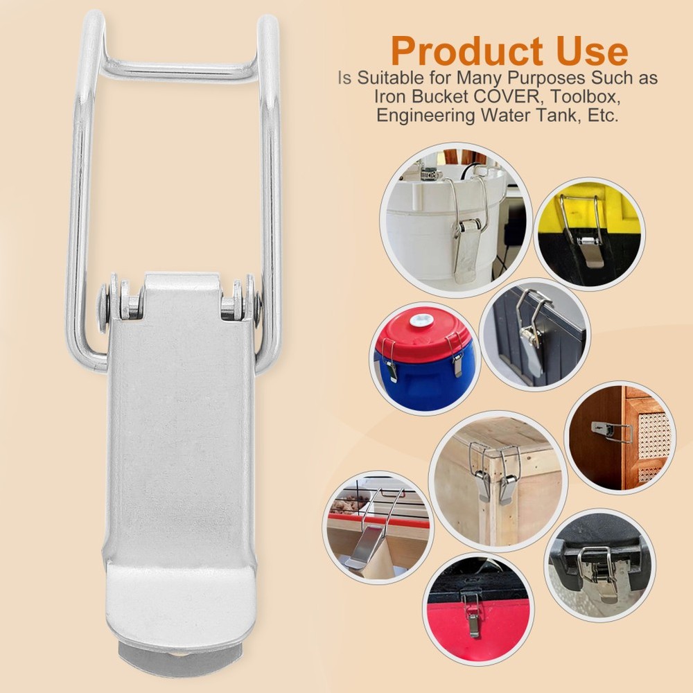4 Pcs Spring Clamp Toggle Latch Secure Buckle Locking Adjustable