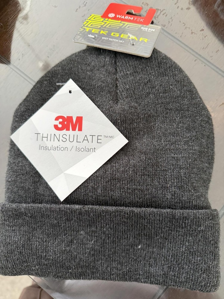 WarmTek Tek Gear Knit Watch Hat with 3M Thinsulate Insulation - Gray