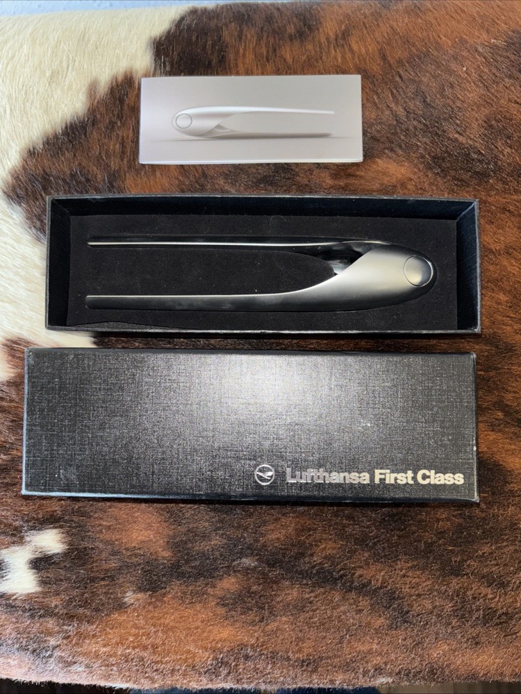 Lufthansa Airlines First Class Gift Nutcracker Ultra Modern Stainless Design