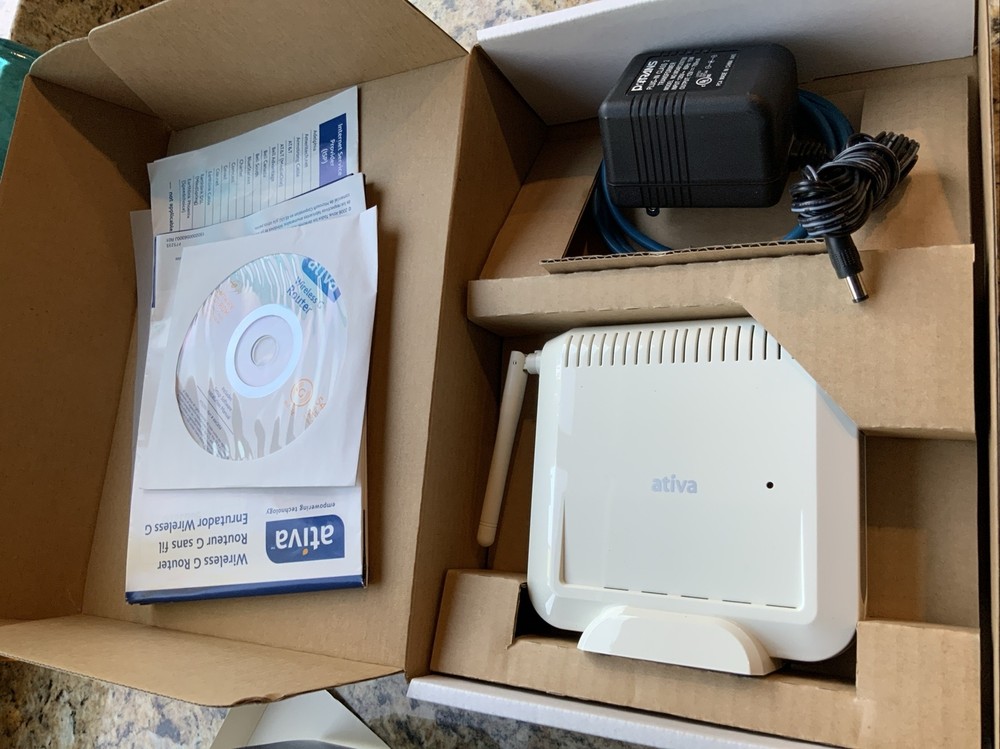 Ativa Wireless G Router 400ft Range New/Open Box