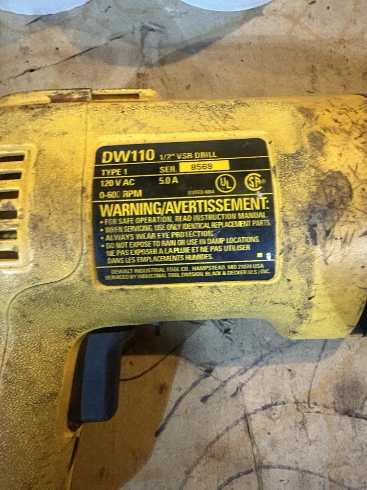 Dewalt DW110 1/2” Drill Corded