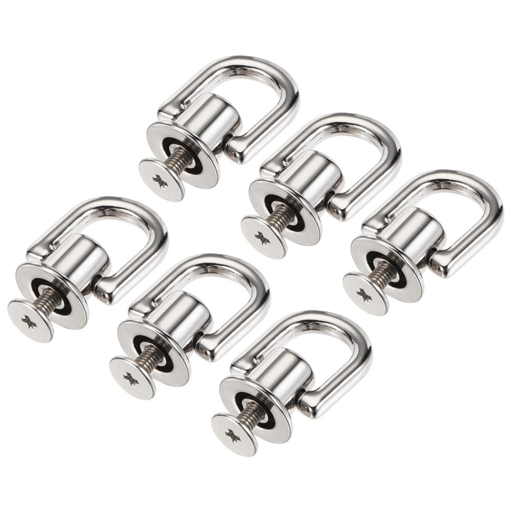 12x10mm Ball Head Button Studs with D for DIY Silver 6pcs