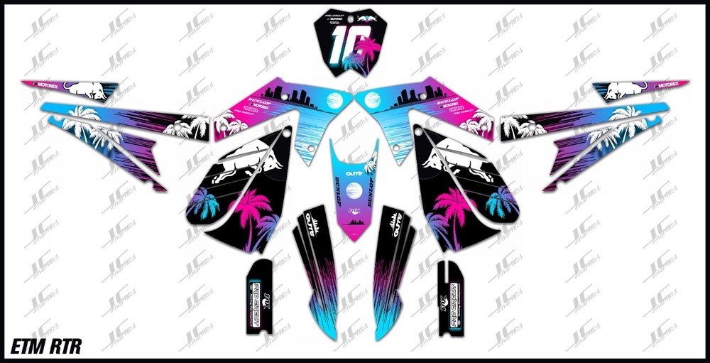 ETM RTR graphics kit decals THICK AND HIGH GLOSS .....