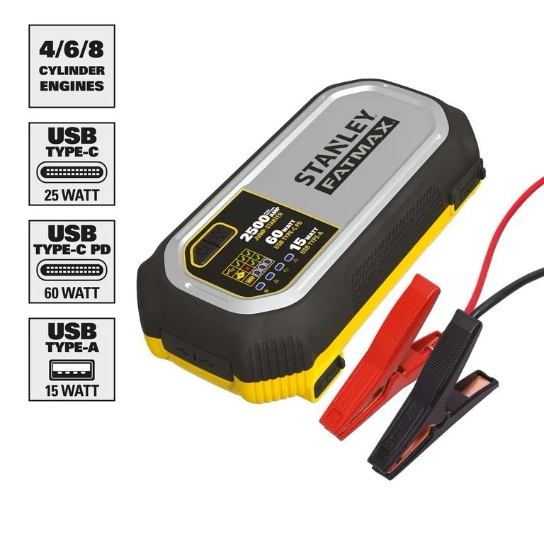 Stanley Fatmax 2500 AMP Lithium Jump Starter