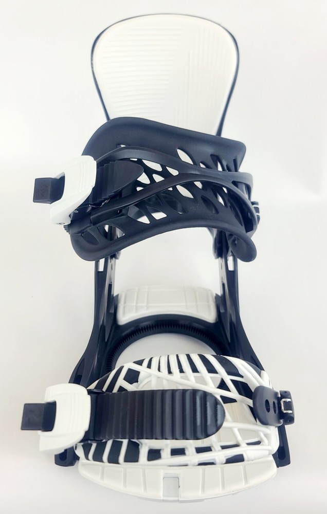 New 5th Element Covert Snowboard Bindings Black/White Sizes S M/L L/XL