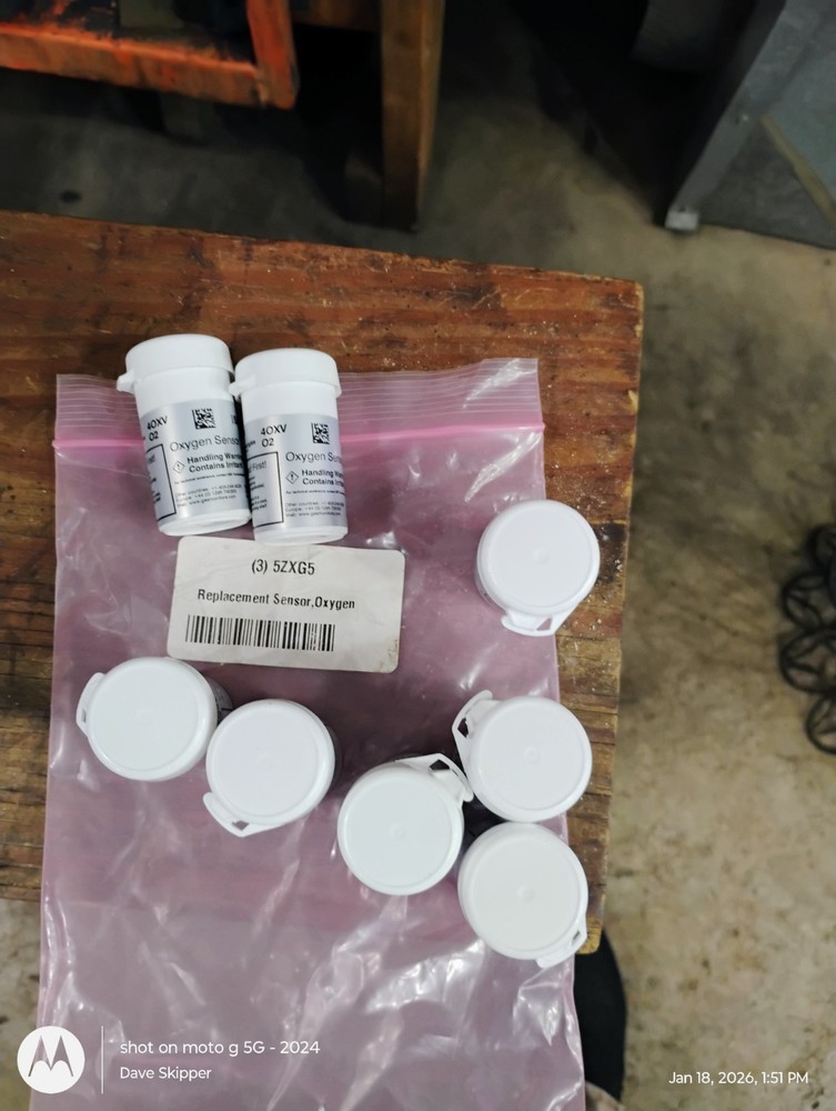 HONEYWELL SR-X2V Replacement Sensor,Oxygen 5ZXG5