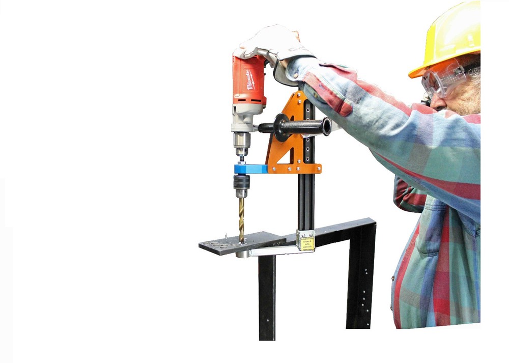 Strong Arm 5 Max Mobile Drill Press, a heavy-duty portable drilling tool