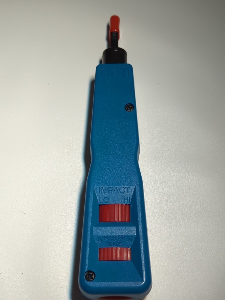 LAN Punch Down Tool 110/66 for CAT5e/6 Wire Cable Jack Patch Panel Impact Blade