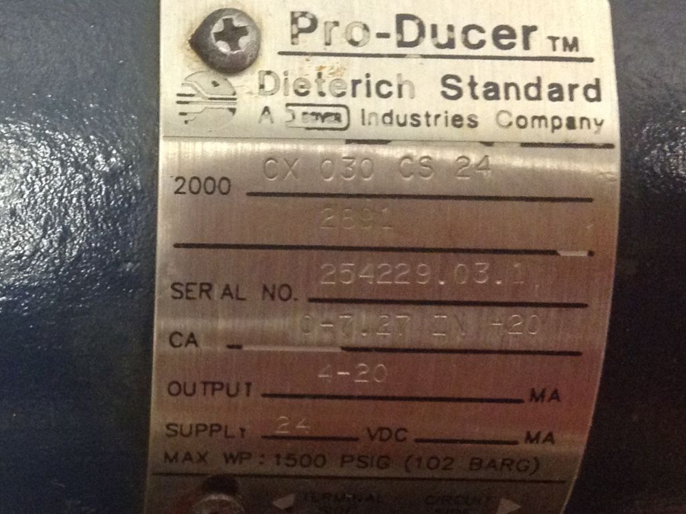 Dieterich Standard - Part #2000-CX 030 CS24 - Pro-Ducer Transmitter