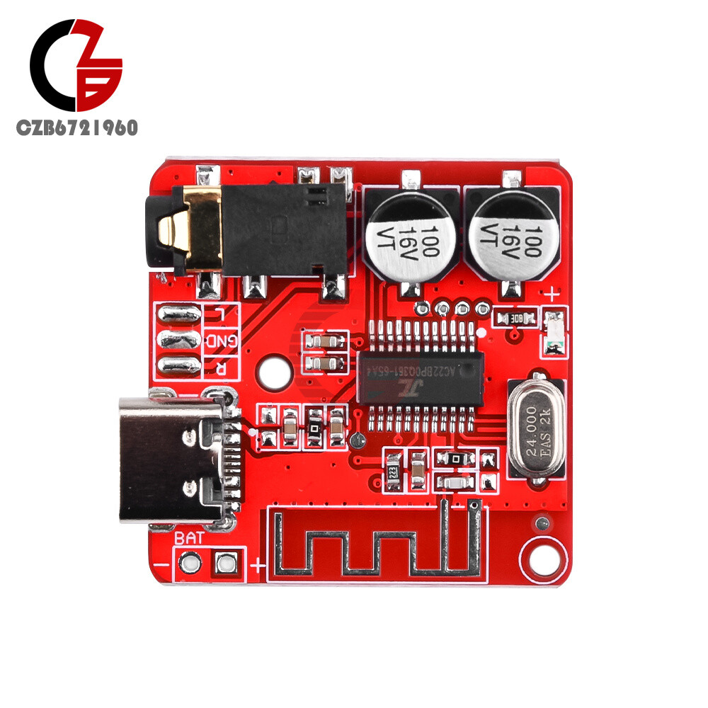 3.7-5V Type-C Bluetooth 5.0 Audio Receiver Amplifier Module Precise MP3 Decoder