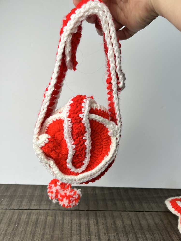 Vintage Crotchet Baby Head Purse