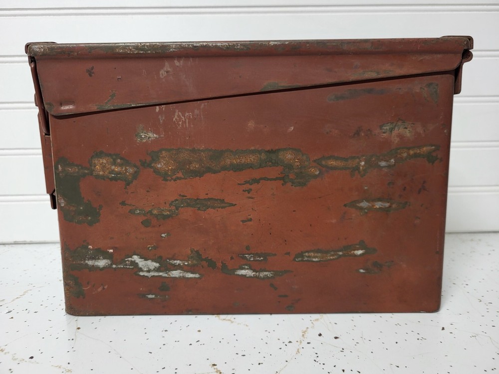 Emco Military Ammo Can Empty Red Box Military