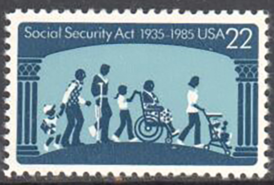 SC#2153 - 22c Social Security Act Single MNH