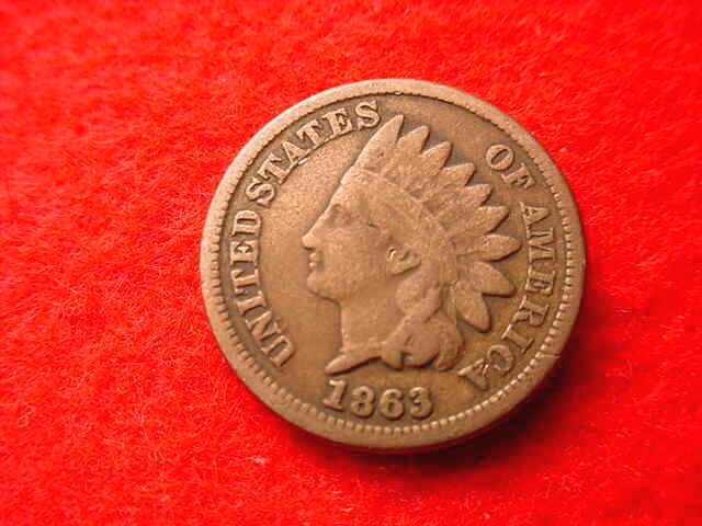 1863 INDIAN HEAD CENT GREAT COIN!!   #71