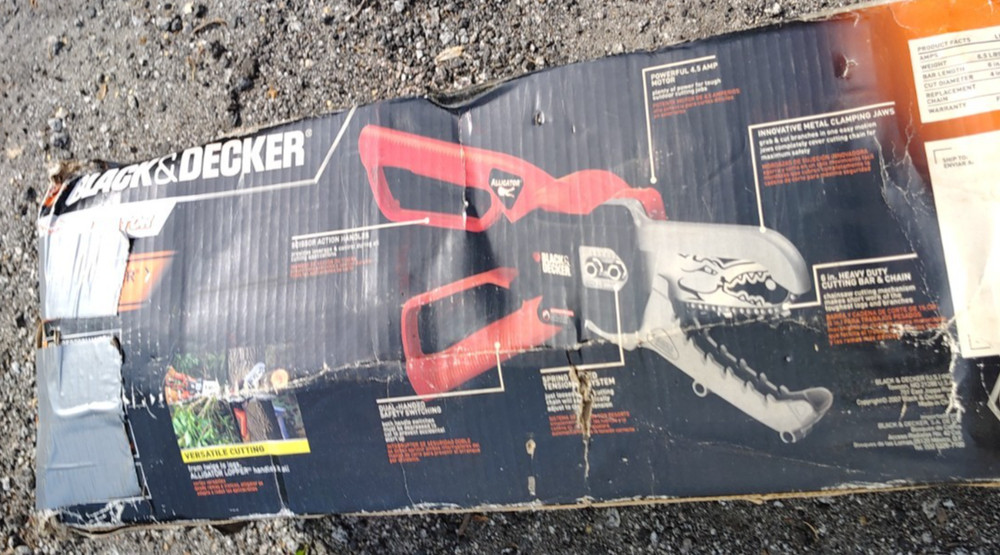 black and decker alligator lopper open box unused