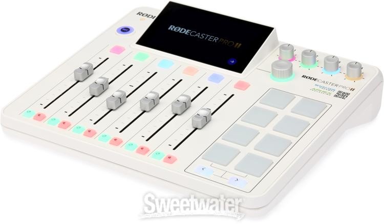 Rode RODECaster Pro II Podcast Production Console - White